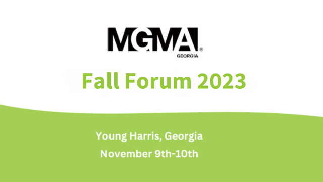 Georgia MGMA Fall Forum, Young Harris 2023